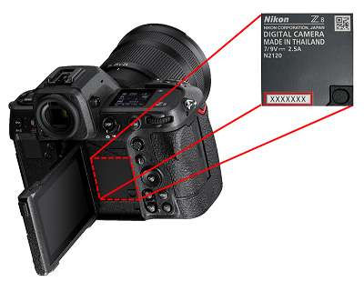 Z 8 serial number label